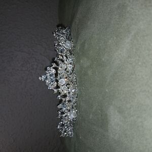 David's Bridal Silver Crystal Hair Accessory